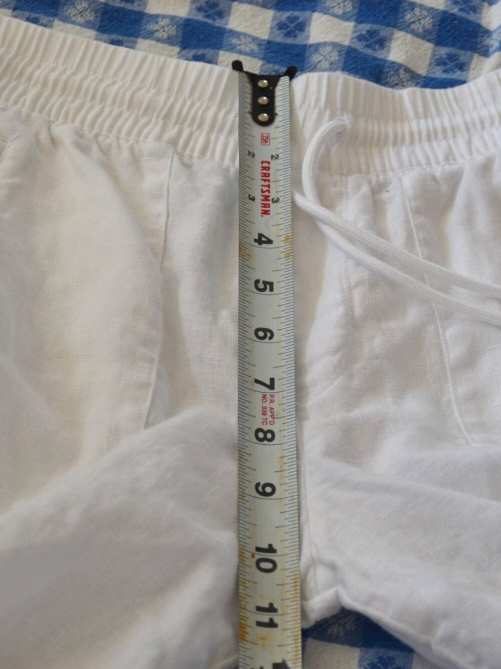 Athleta XSP PETITE Retreat Linen High Rise Wide Leg Pant Lily White 100% LINEN - Picture 6 of 6